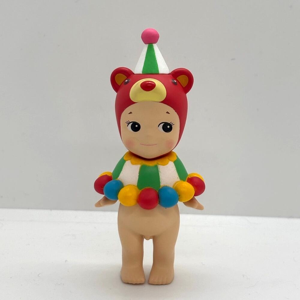New Kewpie/Angel Collectible Mini Figure in Circus Bear Costume, Open Box